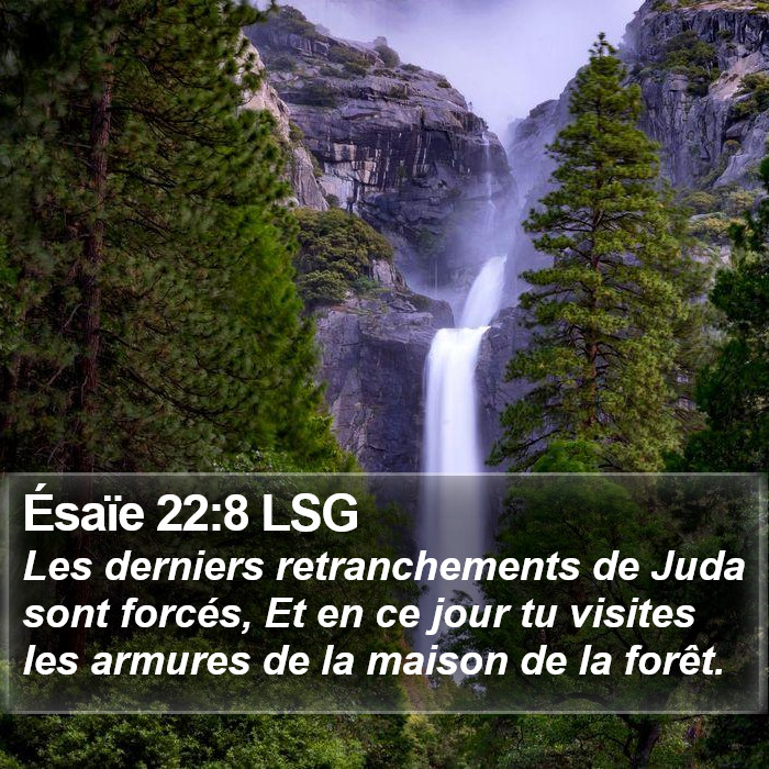 Ésaïe 22:8 LSG Bible Study