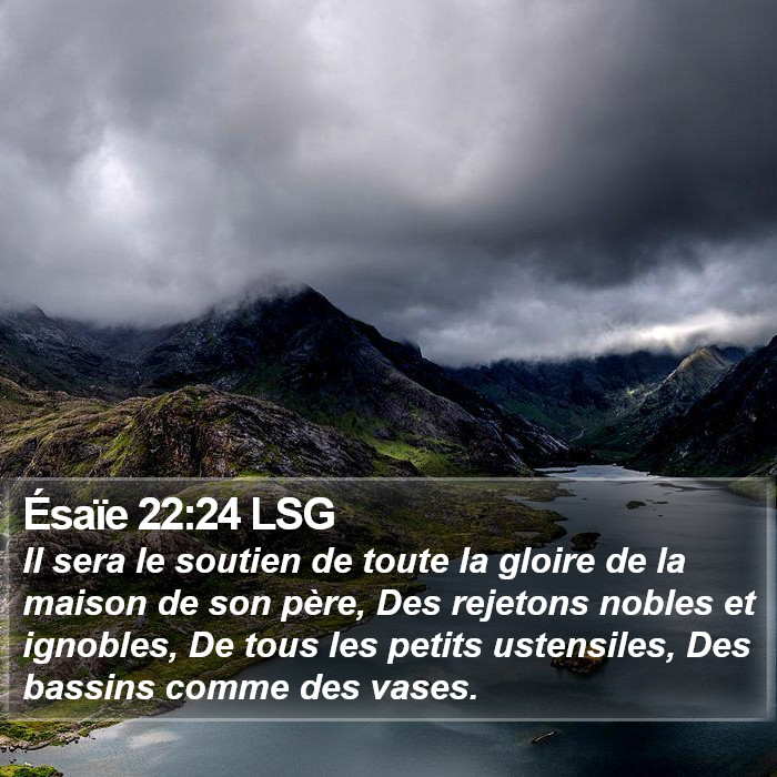 Ésaïe 22:24 LSG Bible Study