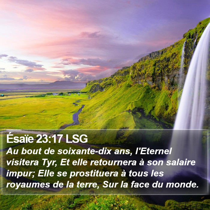 Ésaïe 23:17 LSG Bible Study