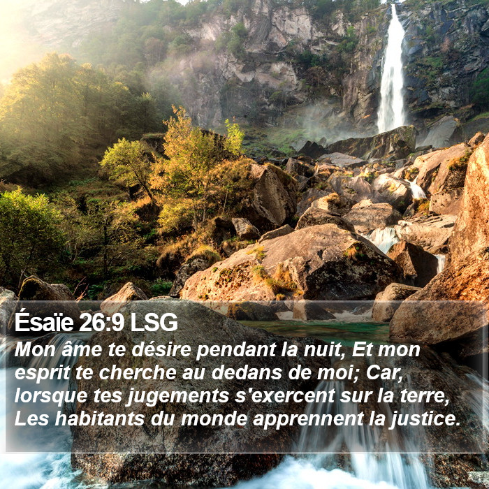 Ésaïe 26:9 LSG Bible Study