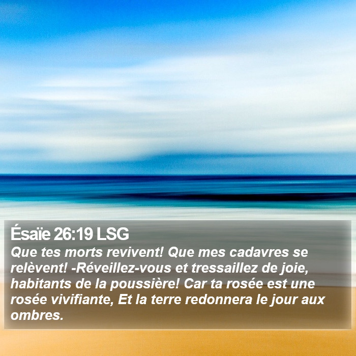 Ésaïe 26:19 LSG Bible Study