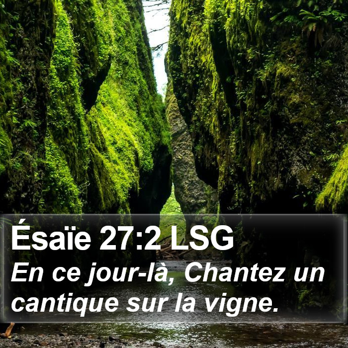 Ésaïe 27:2 LSG Bible Study