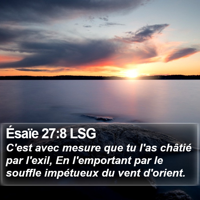 Ésaïe 27:8 LSG Bible Study