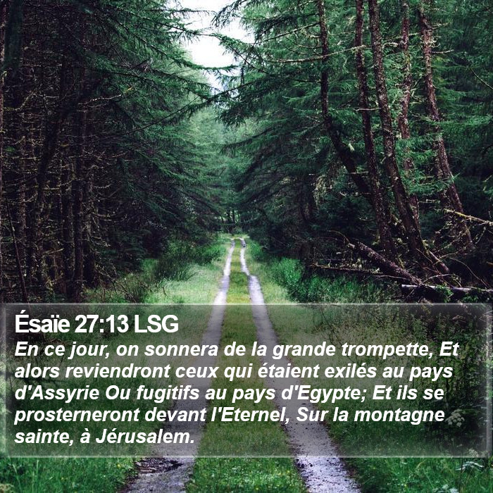 Ésaïe 27:13 LSG Bible Study