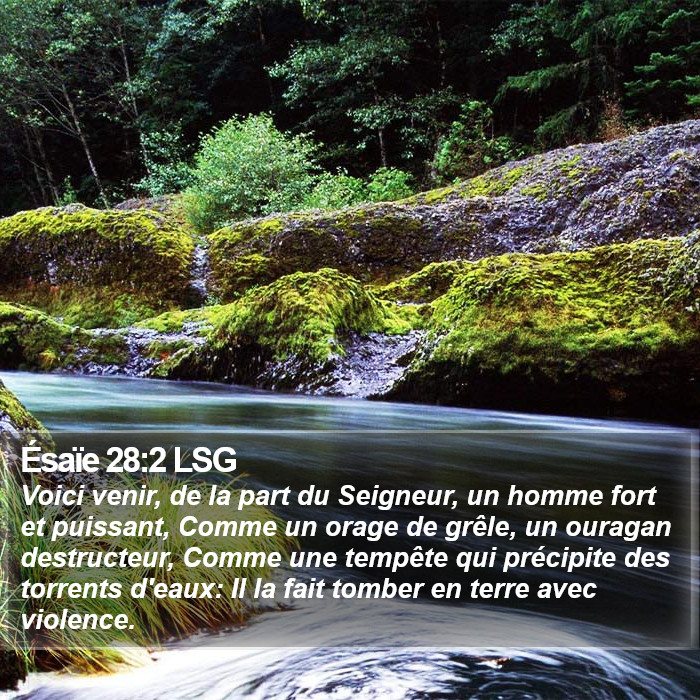 Ésaïe 28:2 LSG Bible Study