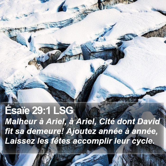 Ésaïe 29:1 LSG Bible Study