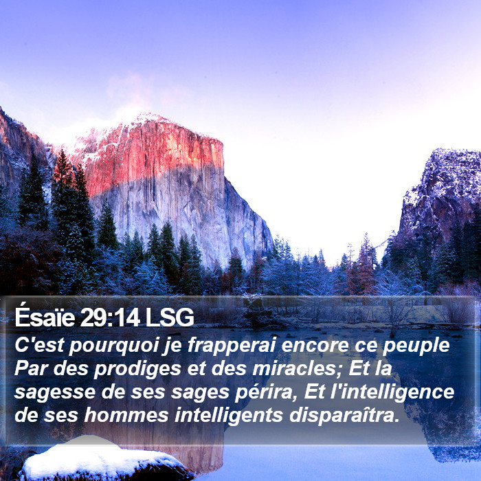 Ésaïe 29:14 LSG Bible Study