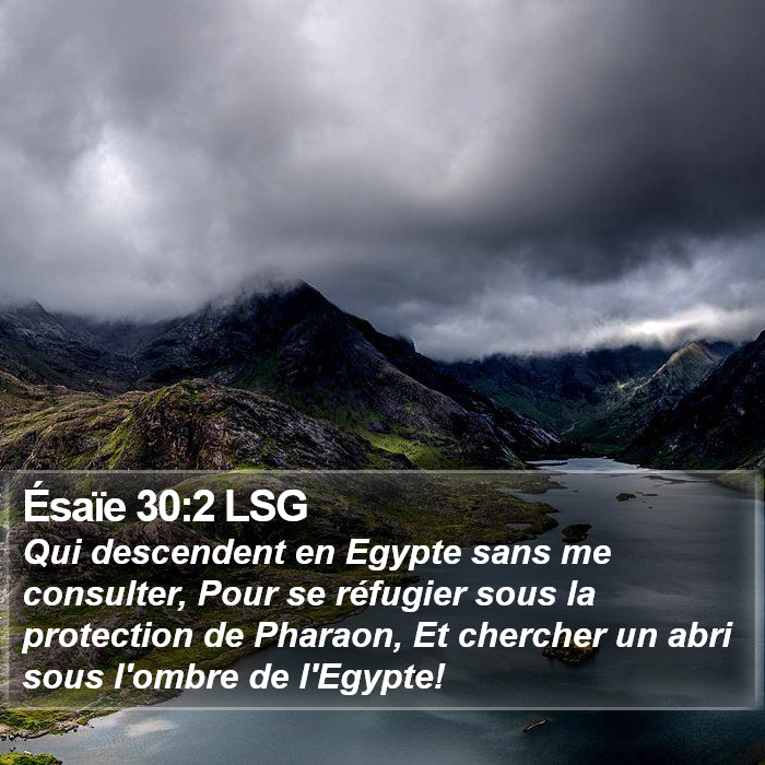 Ésaïe 30:2 LSG Bible Study