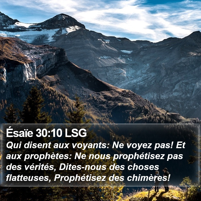 Ésaïe 30:10 LSG Bible Study