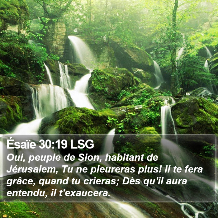 Ésaïe 30:19 LSG Bible Study