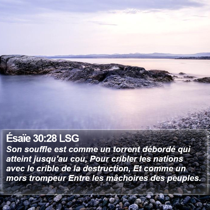 Ésaïe 30:28 LSG Bible Study