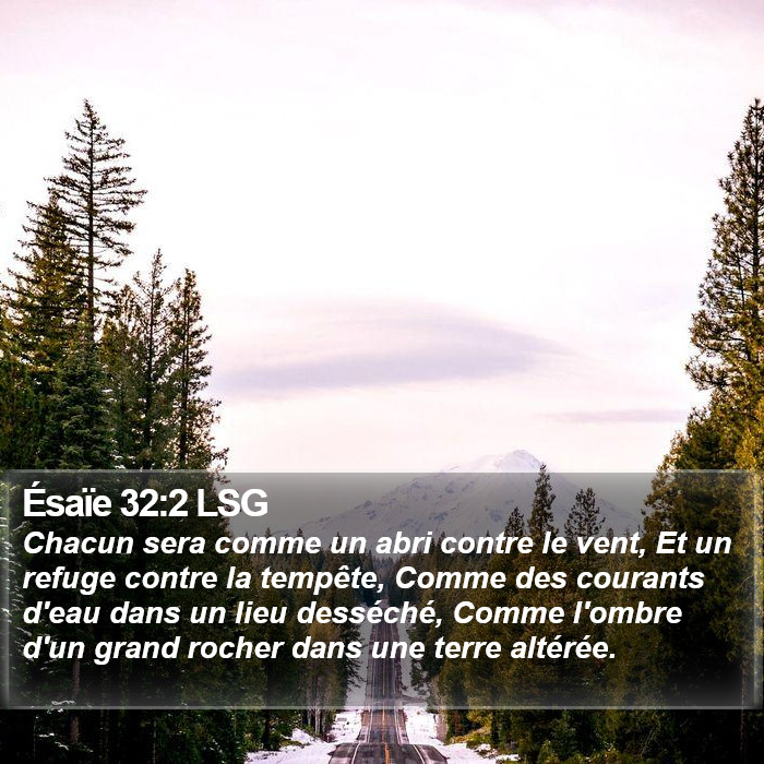 Ésaïe 32:2 LSG Bible Study