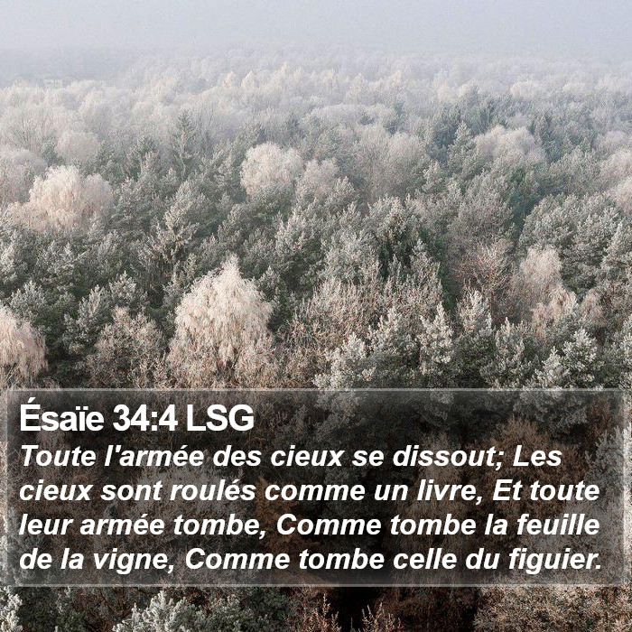 Ésaïe 34:4 LSG Bible Study