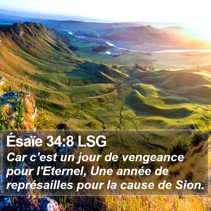 Ésaïe 34:8 LSG Bible Study