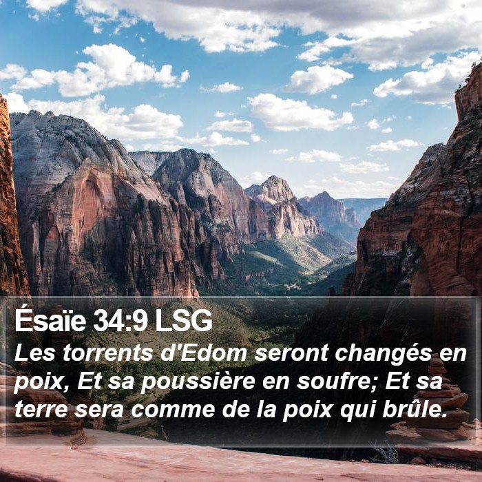 Ésaïe 34:9 LSG Bible Study