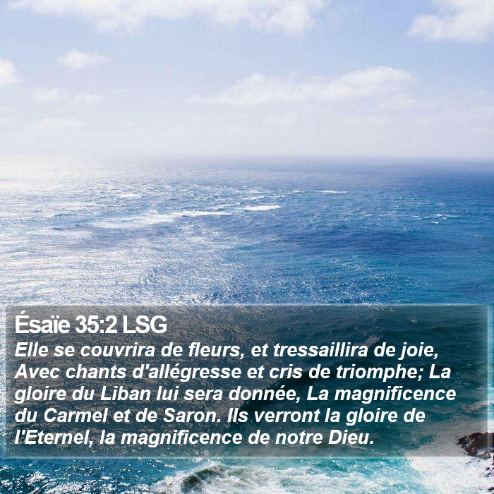 Ésaïe 35:2 LSG Bible Study