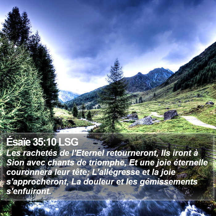 Ésaïe 35:10 LSG Bible Study