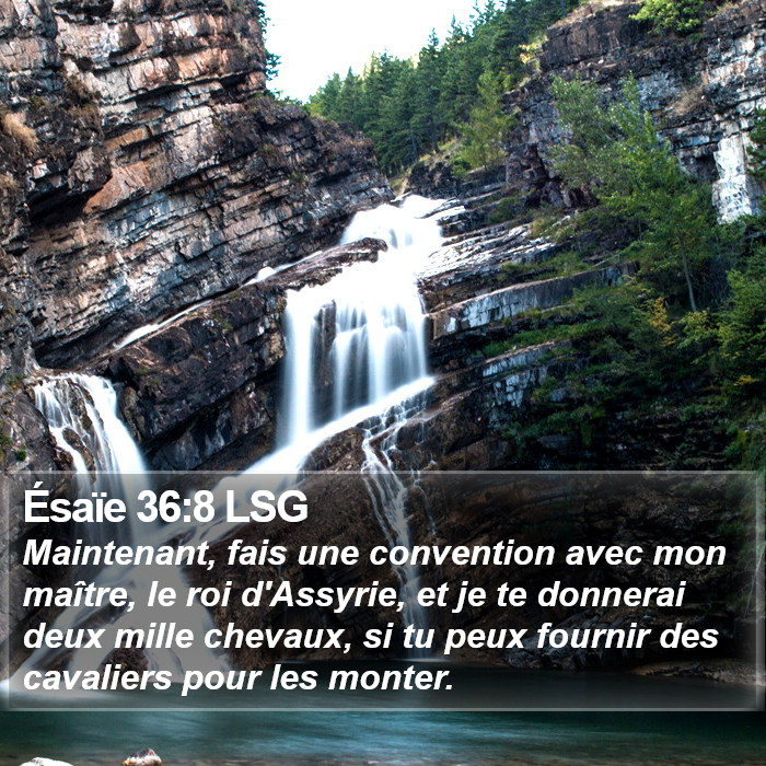 Ésaïe 36:8 LSG Bible Study