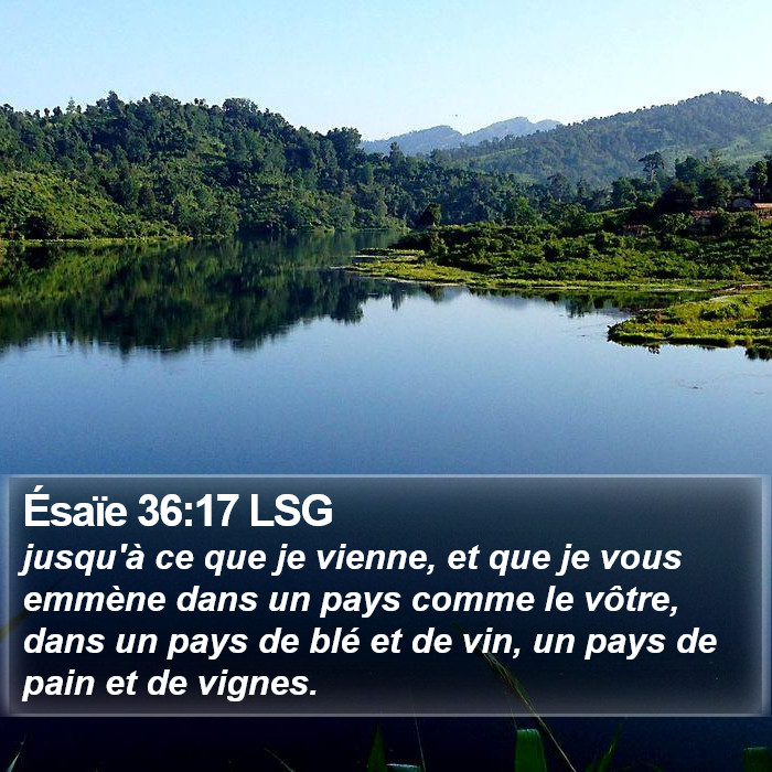 Ésaïe 36:17 LSG Bible Study