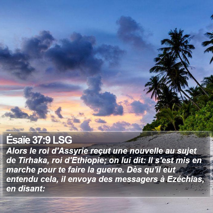 Ésaïe 37:9 LSG Bible Study