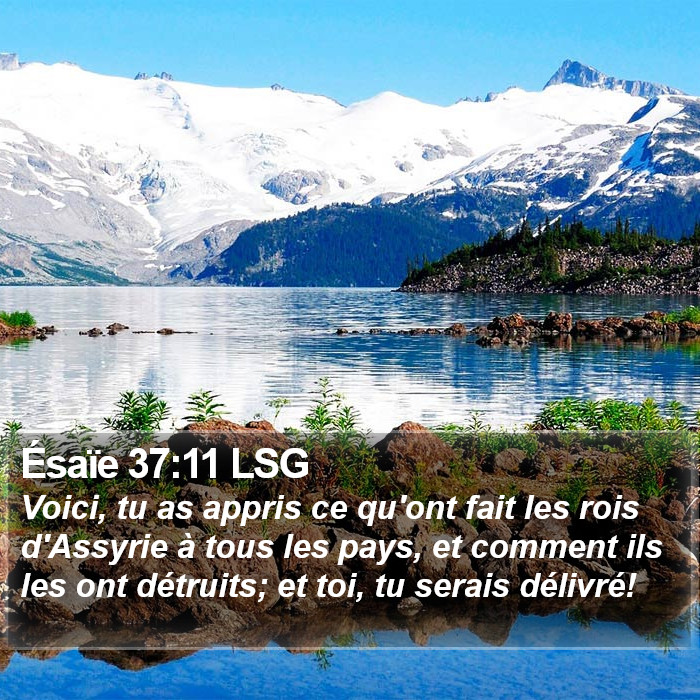 Ésaïe 37:11 LSG Bible Study