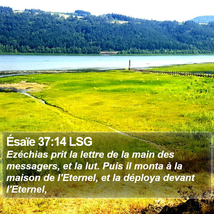 Ésaïe 37:14 LSG Bible Study