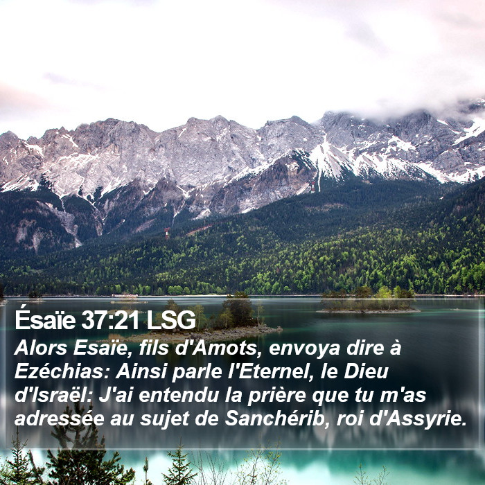 Ésaïe 37:21 LSG Bible Study