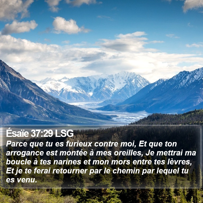 Ésaïe 37:29 LSG Bible Study