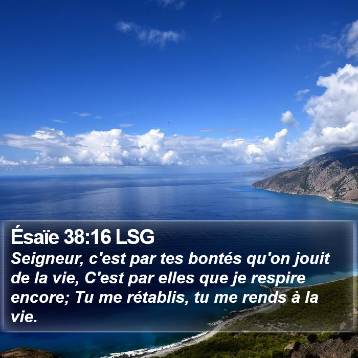 Ésaïe 38:16 LSG Bible Study