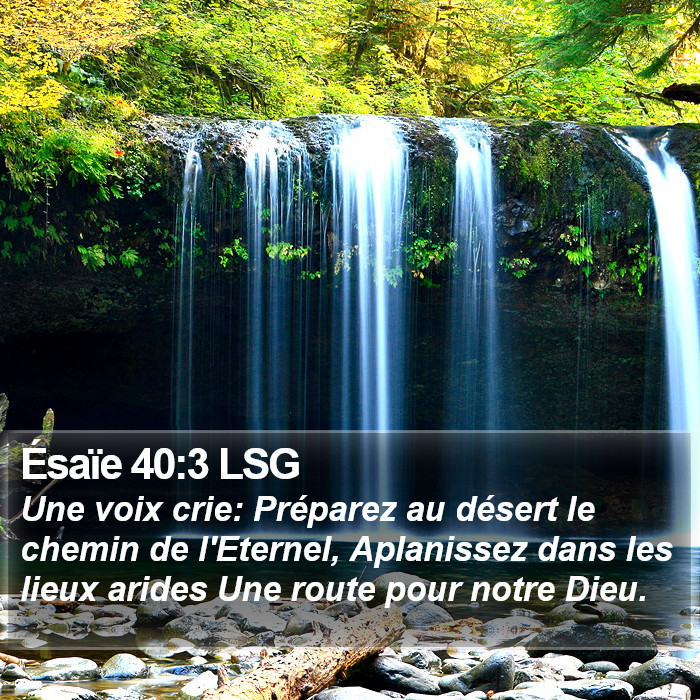 Ésaïe 40:3 LSG Bible Study