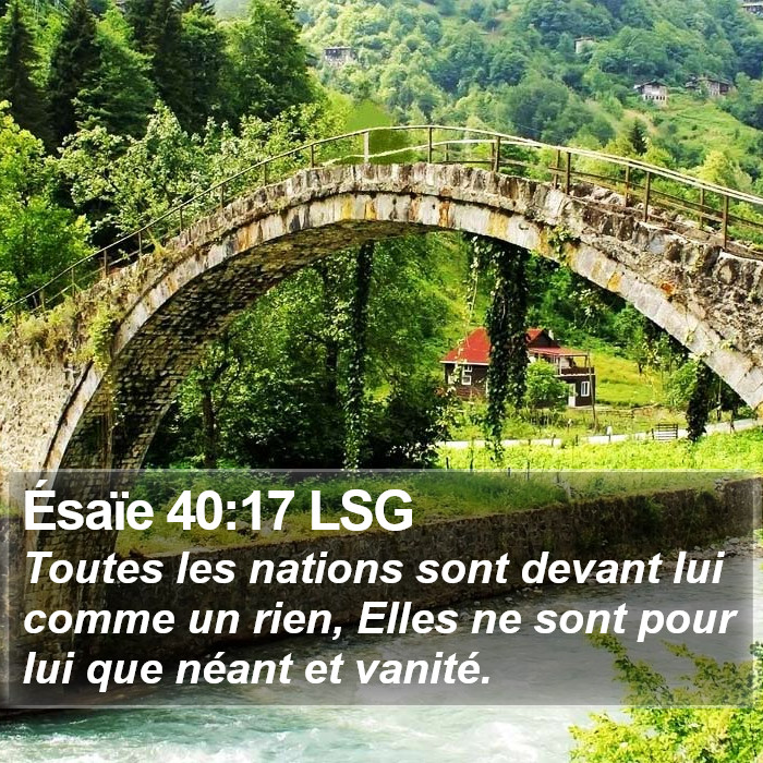 Ésaïe 40:17 LSG Bible Study