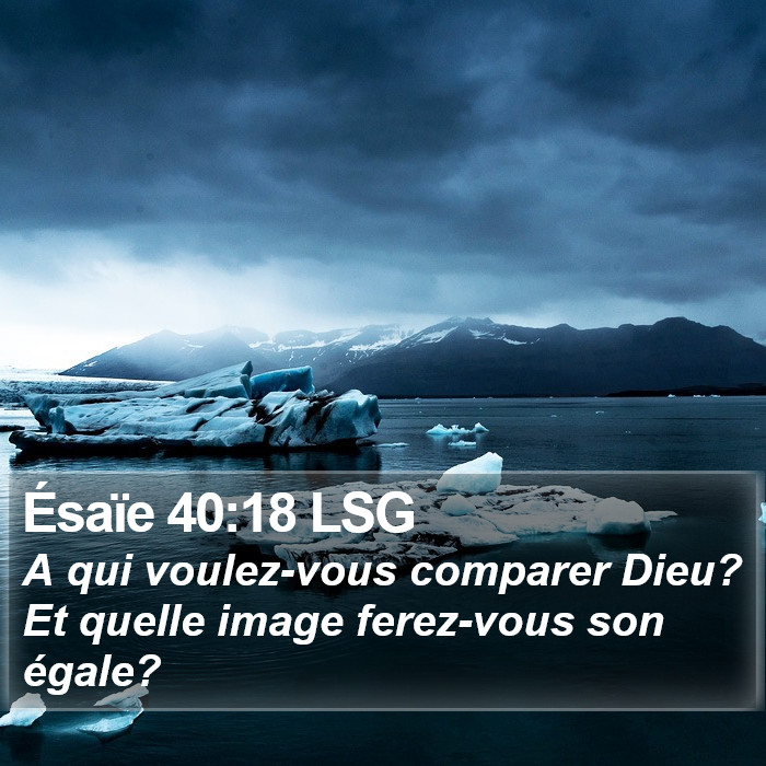 Ésaïe 40:18 LSG Bible Study