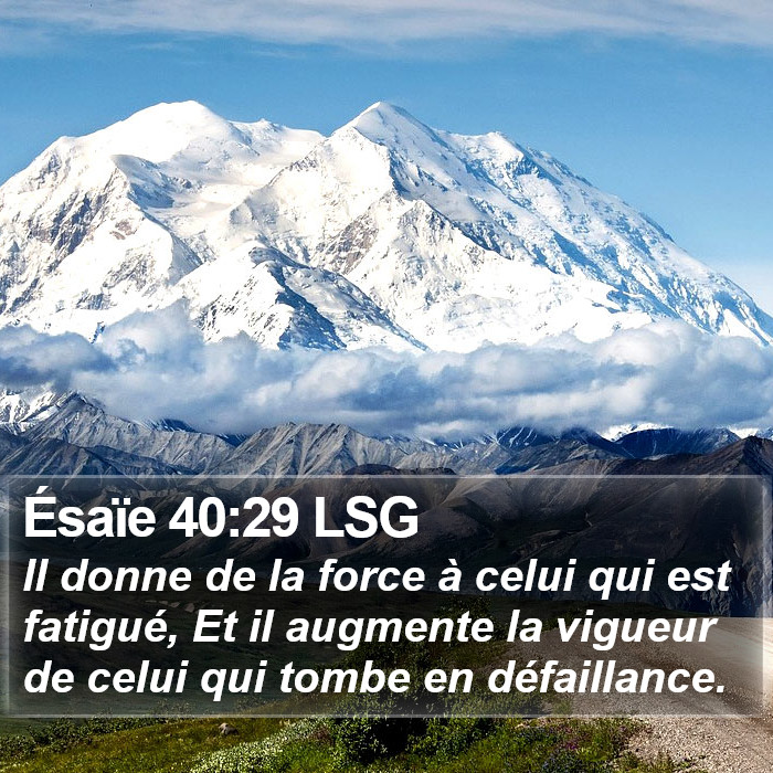 Ésaïe 40:29 LSG Bible Study