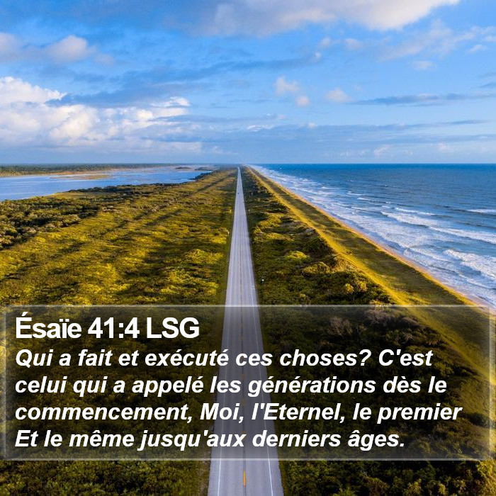 Ésaïe 41:4 LSG Bible Study