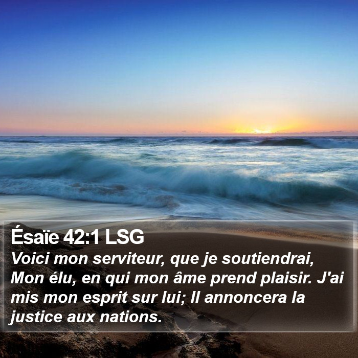 Ésaïe 42:1 LSG Bible Study