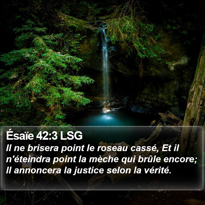 Ésaïe 42:3 LSG Bible Study