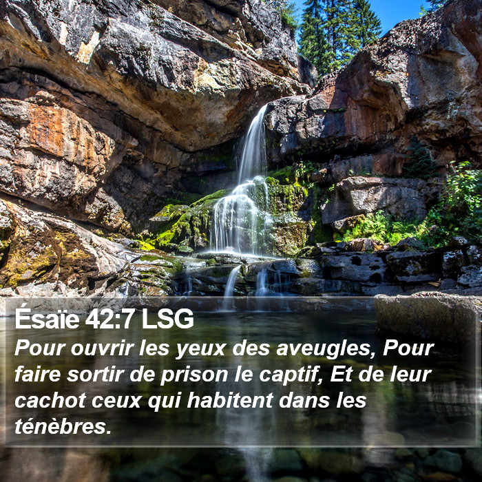 Ésaïe 42:7 LSG Bible Study