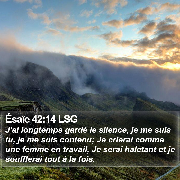 Ésaïe 42:14 LSG Bible Study