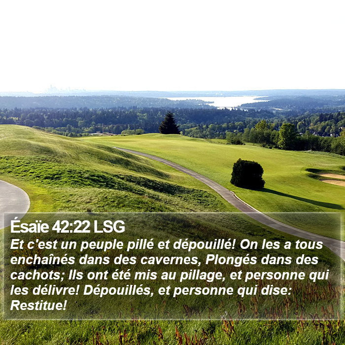 Ésaïe 42:22 LSG Bible Study