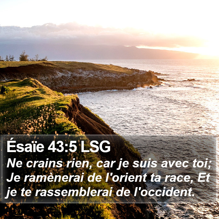 Ésaïe 43:5 LSG Bible Study