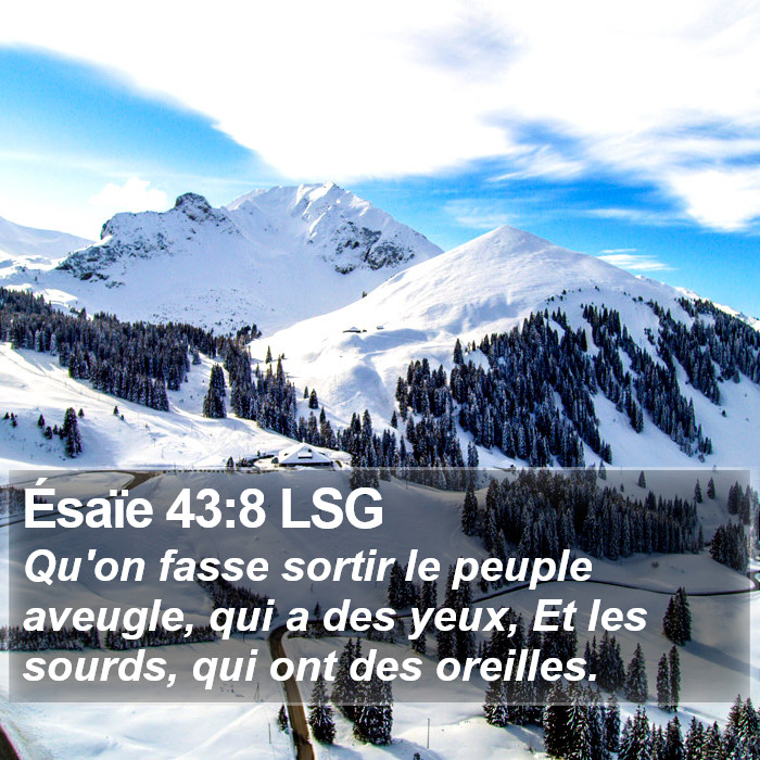 Ésaïe 43:8 LSG Bible Study