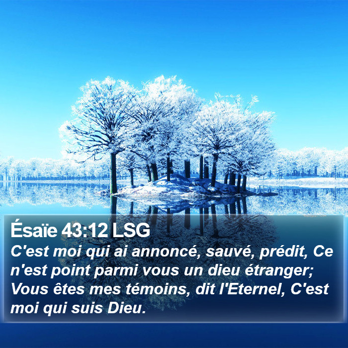 Ésaïe 43:12 LSG Bible Study