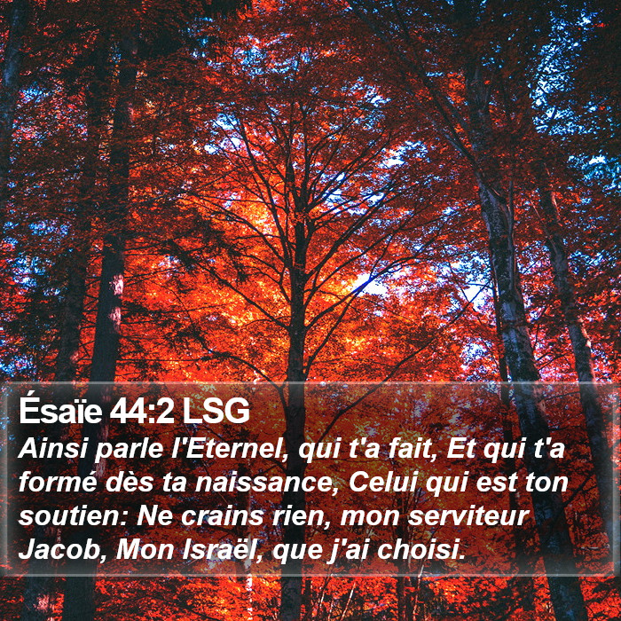 Ésaïe 44:2 LSG Bible Study