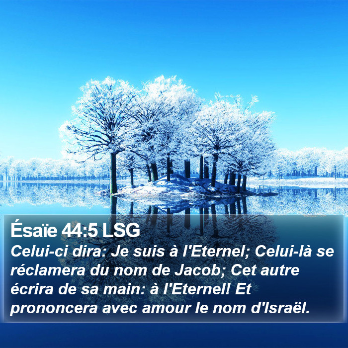 Ésaïe 44:5 LSG Bible Study