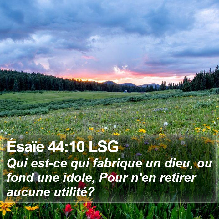 Ésaïe 44:10 LSG Bible Study