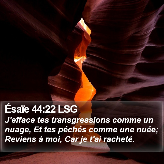 Ésaïe 44:22 LSG Bible Study