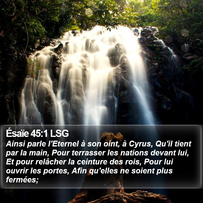 Ésaïe 45:1 LSG Bible Study