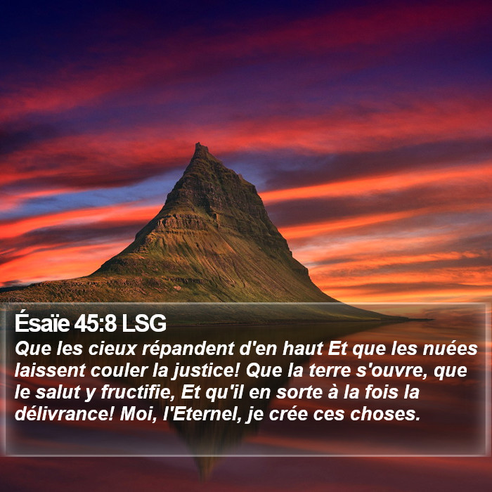 Ésaïe 45:8 LSG Bible Study