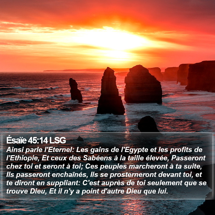 Ésaïe 45:14 LSG Bible Study