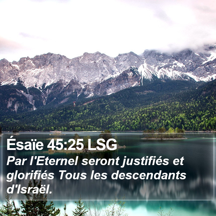 Ésaïe 45:25 LSG Bible Study